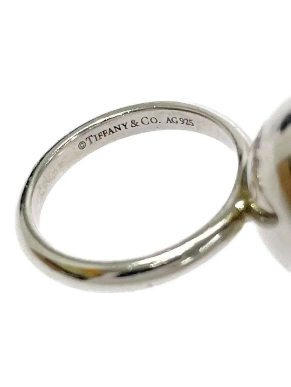 Tiffany & Co Silver HardWear Ball Ring